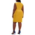 thumbnail image 2 of Kasper Womens Plus Colorblock Short Wrap Dress, 2 of 3