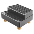 thumbnail image 1 of Almencla Automatic Cat Litter Box Ramp 2 Steps Waterproof Pad Mat with Non Slip Feet Leakproof Cat Litter Stair for Small Elderly Cats Dark Grey, 1 of 8