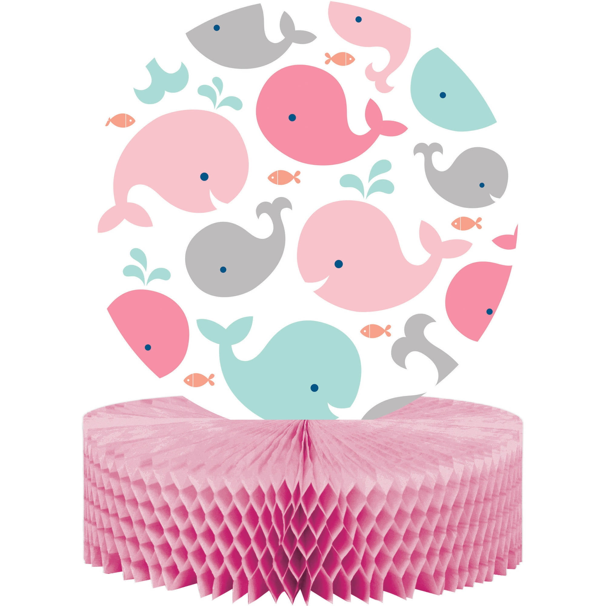Pink Baby Whale Centerpiece, each