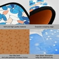thumbnail image 7 of Blue Crystal Abstract Kitchen Mat Set of 2 Cushioned Non Slip Rugs for Bedroom Floor Runner Mats, 7 of 7