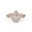 Rose Gold, variant on Infinity Halo Twisted Engagement Rings for Women Center 6X4mm Pear and Round Lab Created Moissanite Ring in 14K Solid Rose Gold Size-10