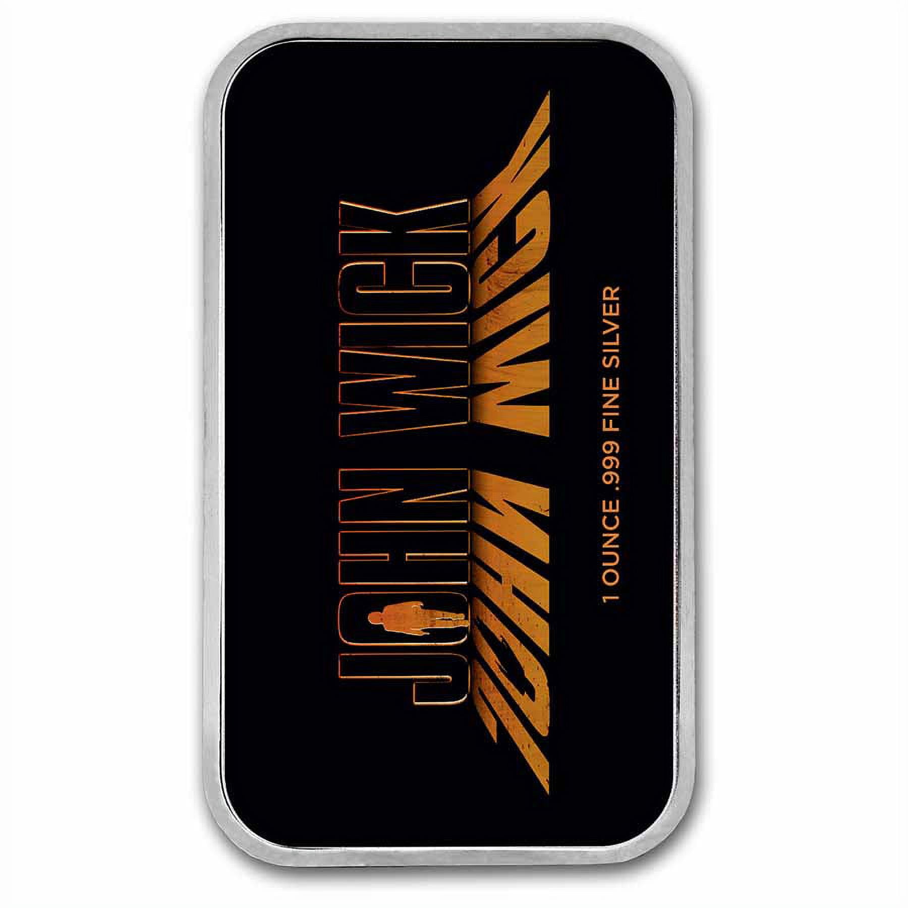 John Wick 1 oz Silver Silhouette Bar w/ TEP - Walmart.com
