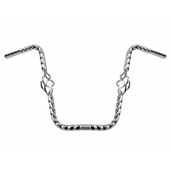 ORIGINAL LOWRIDER CAGE TWISTED HANDLEBAR IN 16" RISE 25.4MM CHROME.