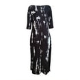 thumbnail image 2 of LovelyWholesale Women's Boat Neck Tie-dye Loose Dress, 2 of 4