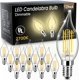 thumbnail image 1 of Bombilla LED para candelabro TJOY E12, regulable, 5,5 W, 2700 K, 600 lm, paquete de 12, 1 of 7