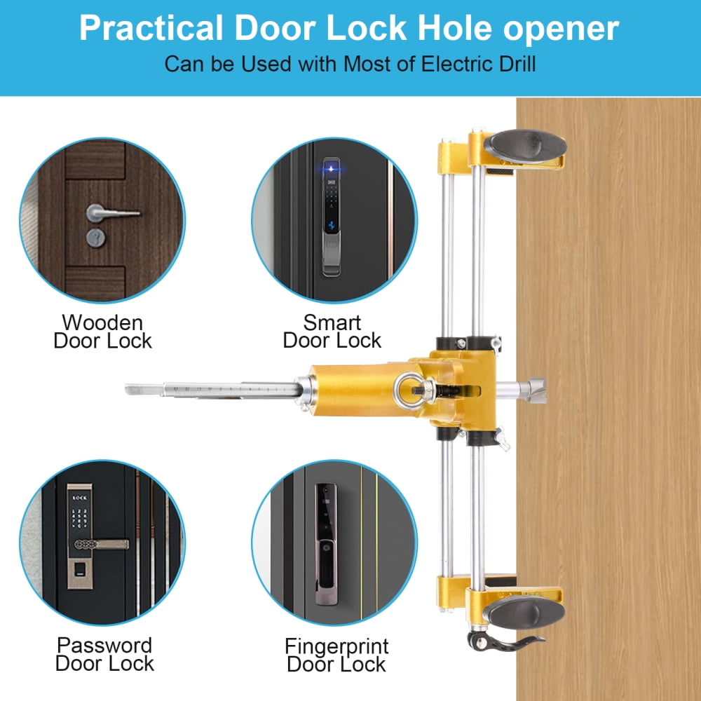 High Efficiency Door Mortise Jig - Precise Slotting Lock Mortiser for Quick & Professional Installation - Portable Lock Installation Kit