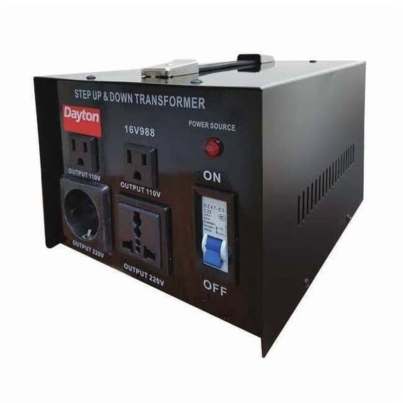 Dayton Step Up/Down Voltage Converter, 3kVA 16V988