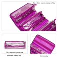 thumbnail image 4 of Bolsa de maquillaje Royalfair, enrollable, de viaje, color morado, para mujer, 4 of 6