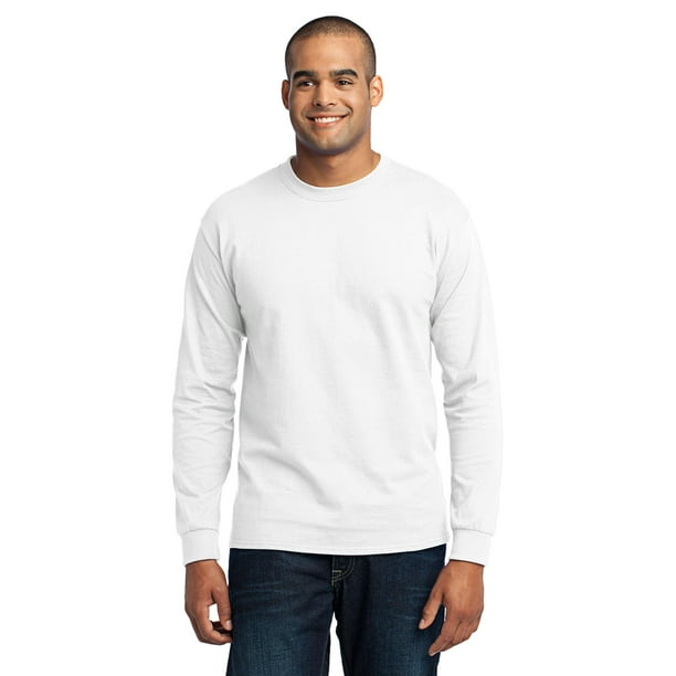 Tall Long Sleeve 50/50 Cotton/Poly TShirt - Walmart.com