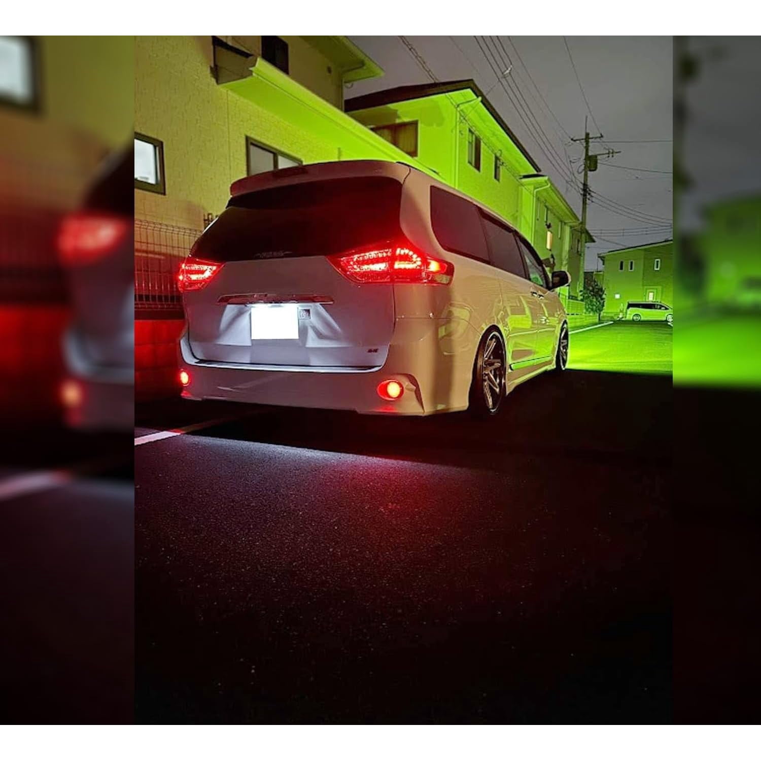 Xenon White Full LED License Plate Light Kit For Toyota 2009-13 Corolla, 2011-20 Sienna, Scion xB xD, Powered By 18-SMD LED Diodes