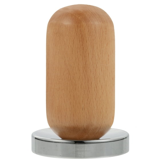 Miangastore Ground Tamper Tool Compactor Silver Solid Wood 1Pc 3.5x2.4x2.4in