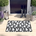 thumbnail image 2 of Ghostly Boo Halloween Pattern Flannel Non Slip Door Rugs,Washable Door Mats Indoor,Decorative Door Mats,Dirt-Resistant and Absorbent Doormat for Entrance,Bedroom,Kitchen,Bathroom,23.5x16in(60x40cm), 2 of 5