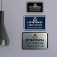 thumbnail image 6 of Signs ByLITA Classic Framed Advertencia Alto Voltaje Cuarto Eléctrico Durable ABS Plastic | Laser Engraved | Easy Installation | Elegant Design Sign (Ivory/Dark Brown) - Large, 6 of 8