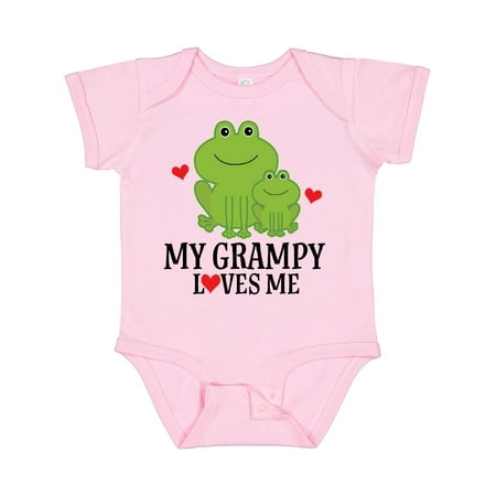 

Inktastic My Grampy Loves Me Frog Gift Baby Boy Bodysuit