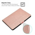 thumbnail image 4 of Dteck Case for iPad 10.2-inch 9th Generation 2021,Magnetic Bling Glitter PU Leather Card Holder Wallet Folio Kickstand Shockproof Cover for iPad 8th/7th Gen 10.2",Rosegold, 4 of 5