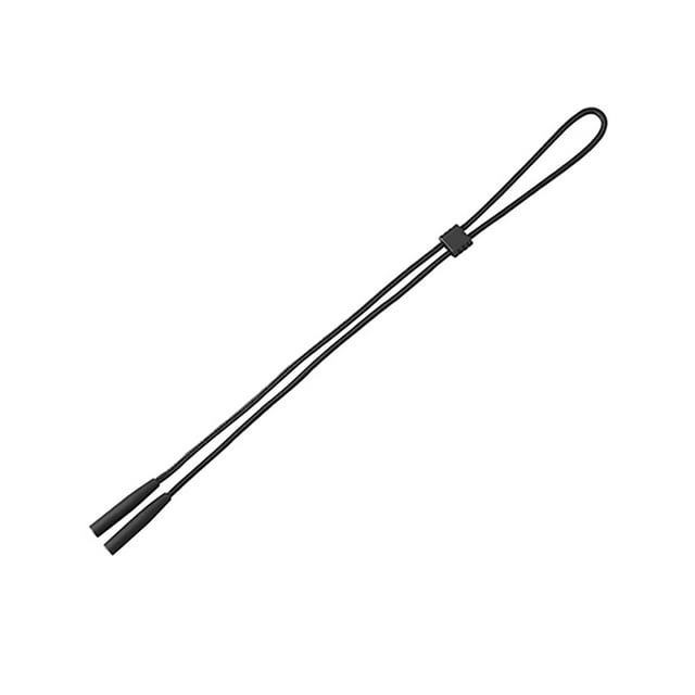 Clip de Fixation Sangle Ajustable Chaîne de Lunettes de Soleil pour Tour de Cou et Cordon de Fixation de Lunettes de Lecture en Noir