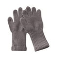 thumbnail image 3 of QIUOMBBP Soft Knit Winter Gloves for Kids Cozy Full Finger Cold Weather Thermal Glove Gray, 3 of 5