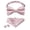 Pink, variant on Men's Bow Ties Pre-tied Bow Tie Adjustable Bowtie Floral Navy Blue Handkerchief Cufflinks Sets