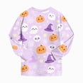 thumbnail image 4 of KPOPLK Kids Halloween Pajamas Long-Sleeve PJ Sets for Girls Cozy, Comfy, Funny Kids' Pajama Sets,Size 8-9 Years, 4 of 9