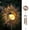 Sun, variant on Wind chime, wind chime outdoor gap, unique wind chime with glowing cracked glass, waterproof chime, gift for her/him