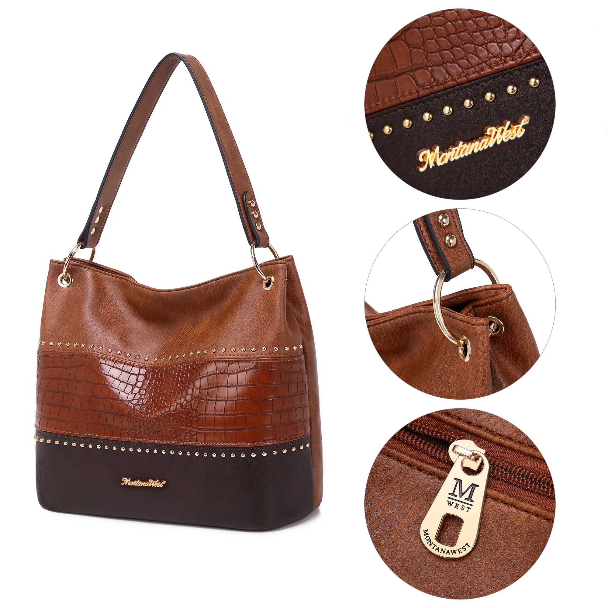 Montana West Hobo Bag Purses and Handbags for Women Top Handle Handbags with Zipper