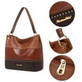 thumbnail image 3 of Montana West Hobo Bag Purses and Handbags for Women Top Handle Handbags with Zipper, 3 of 7