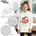 thumbnail image 6 of Xoenoiee Cat Mushroom Heart Print Long Hoodies Sweatshirt for Kids Long Sleeve Shirt Pullover Hoodie Dress for Teen Girls Oversized Fall Outfits Sweat Shirts Jumpers with Pocket, 9-10 Years, 6 of 7