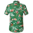 thumbnail image 3 of SSLR Hawaiian Shirt for Men Flamingo Short Sleeve Casual Button Down Shirts Summer Beach Shirt, 3 of 8