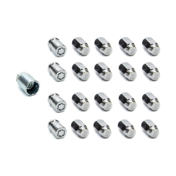 McGard 5 Lug Hex Install Kit w/Locks (Cone Seat Nut) M12X1.5 / 13/16 Hex / 1.5in. Length - Chrome