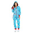 thumbnail image 3 of Pijamas de Navidad Onesis para mujer, una pieza con capucha, patrón de Papá Noel, ropa de dormir acogedora para adultos, monos, ropa de casa, Otoño Invierno, nuevos de abrigo, 3 of 4