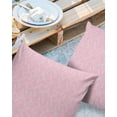 thumbnail image 2 of Pack of 2 Outdoor Pillow Covers, Geometric Textured Pink Waterproof Square Throw Pillowcase Cushion Decorative Pillow Covers for Couch Patio Tent, 26x26 in, 2 of 6