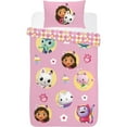 thumbnail image 1 of Gabby's Dollhouse Ensemble de Housse de Couette Réversible Gabby and Friends, 1 of 4