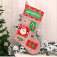 thumbnail image 2 of TORUBIA 17.7 Inch Plaid Christmas Stockings with Snowflake, Reindeer, Plush Rustic Large Christmas Stocking Personalized for Xmas Burlap Decorations Red, 2 of 8