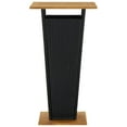thumbnail image 2 of vidaXL Bar Table Black 60x60x110 cm Poly Rattan and Solid Acacia Wood, 2 of 4