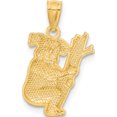 thumbnail image 4 of 14K Yellow Gold Textured Koala Pendant (17 X 12) Made In United States c4502, 4 of 6