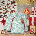 thumbnail image 5 of Fuzoiu Daisy Floral A Print Christmas Gift Bag,Burlap Gift Bag with Drawstring Closure & Hang Tag,Perfect for Holidays, Birthdays, and Special Occasions-Medium, 5 of 7