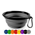 thumbnail image 1 of DOGGYLOVE Collapsible Dog Bowls – Portable Travel Dog Bowls – 34oz Food and Water Bowls for Dogs – with Carabineer Clip for Outdoors, 1 of 7