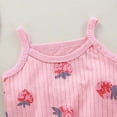 thumbnail image 2 of Vornjynx Girls Casual Outfits 2 Piece Sleeveless Cotton Tank Tops and Baggy Shorts Comfort Soft Kids Summer Daily Home Sets Multicolor Size 8, 2 of 6