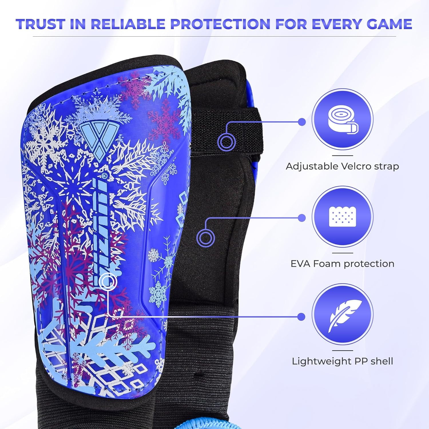 Vizari Soccer Shin Guards with Ankle Protection for Kids, Youth, Adult Sizes - Lightweight & Durable Shinguards, Size - XS