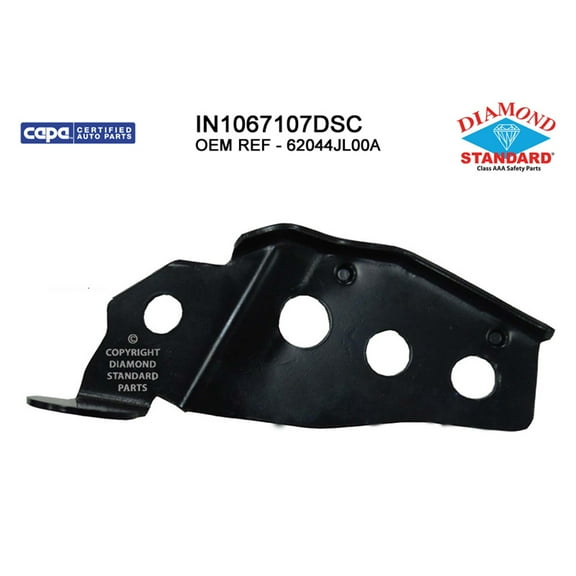 New Aftermarket  Premium Fit Front Passenger Side Bumper Impact Bar Bracket 62044JL00A CAPA fits 2009-2013 Infiniti G37 Base Convertible 2-Door