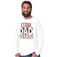 thumbnail image 3 of Father's Day Worlds Best Dad Period Men's Big & Tall Long Sleeve Graphic Tee Brisco Brands 3X, 3 of 5