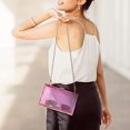 thumbnail image 5 of Bolsos de mujer de acrílico, bolso bandolera tridimensional transparente Violeta, 5 of 5