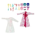 thumbnail image 2 of 20 piezas de ropa para muñecas femeninas, accesorios, mini artículos portátiles, juego de simulación, artesanías, batas de baño, pijamas para muñecas, 2 of 5