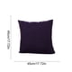 thumbnail image 3 of Funda decorativa para cojines de sofá 17,71x17,71 in | Cremallera de poliéster para decoración de verano | Negro, azul, beige, vino, café, morado | Cojín de exterior lavable en el dormitorio del, 3 of 6