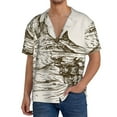thumbnail image 7 of Lsque Western Desert Cowboys 1 print Men's Cuban Collar Short Sleeve Shirt Summer Beachwear Casual Button Down Fashionable Vacation Leisure Shirt-X-Large, 7 of 7
