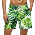 thumbnail image 2 of Luxalzxs Summer Hawaiian Swimming Trunks for Men Swim Trunks Lightweight Elastic Waist Drawstring Pockets Beach Shorts Surfing Board Shorts Bathing Suit Quick Dry Swimwear, 2 of 6