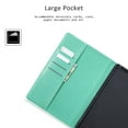 thumbnail image 3 of iPad 8th Gen Case 10.2", iPad 7th Generation Case Cover, Allytech Premium PU Leather Blossom Design Smart Cover Auto Sleep Wake Slim Lightweight Shockproof Folio Stand Case for Apple iPad 10.2",Green, 3 of 7