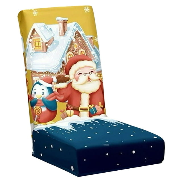 Hearth & Gear Festive Holiday Stretchable Cover Universal Fit For Dining Room Protector Slipcovers Washable Reusable Seasonal Celebration Party Sofa Leather Cover Couch Cover Chaise T Cushion Couch
