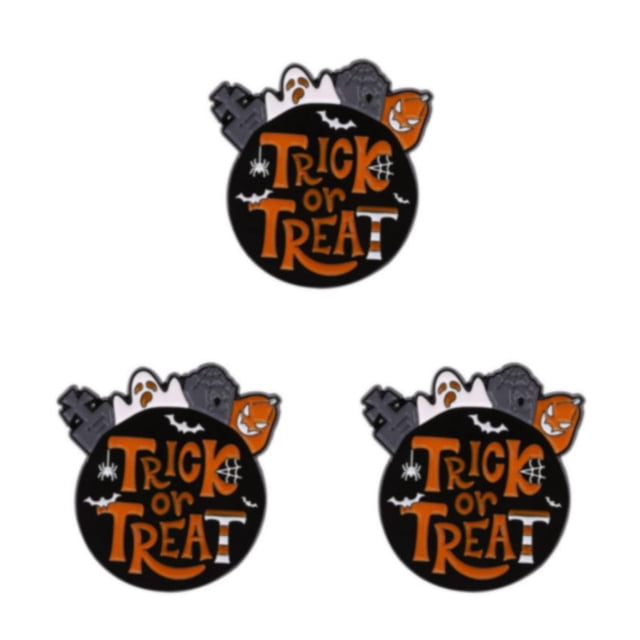 Guardoinrt Unique And Festive Ambiance Punk Halloween Enamel Pin Brooch For Halloween Parties With Multiple ghosts 3Set