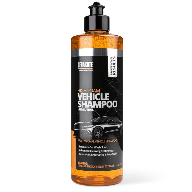 Champú para coche CERAKOTE con alto contenido de espuma, pH neutro, 473 ml, capa de cerámica